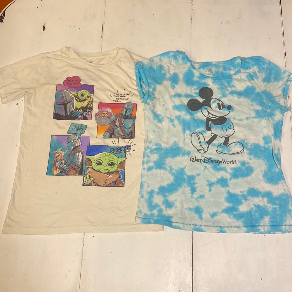 Bundle of 2 Girls Disney Tees Size XL